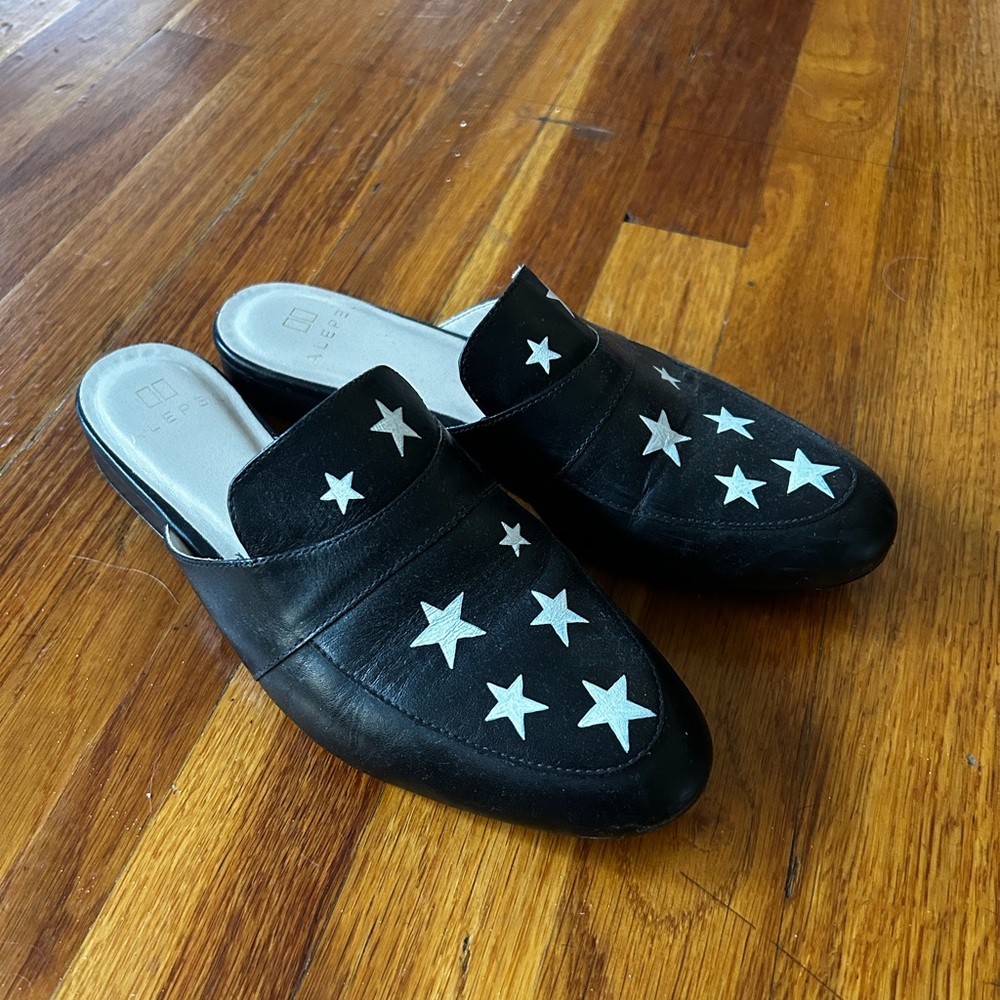 Starry Black Women's Mules